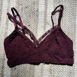 Lacy Strappy Purple Bralette Top